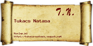 Tukacs Natasa névjegykártya